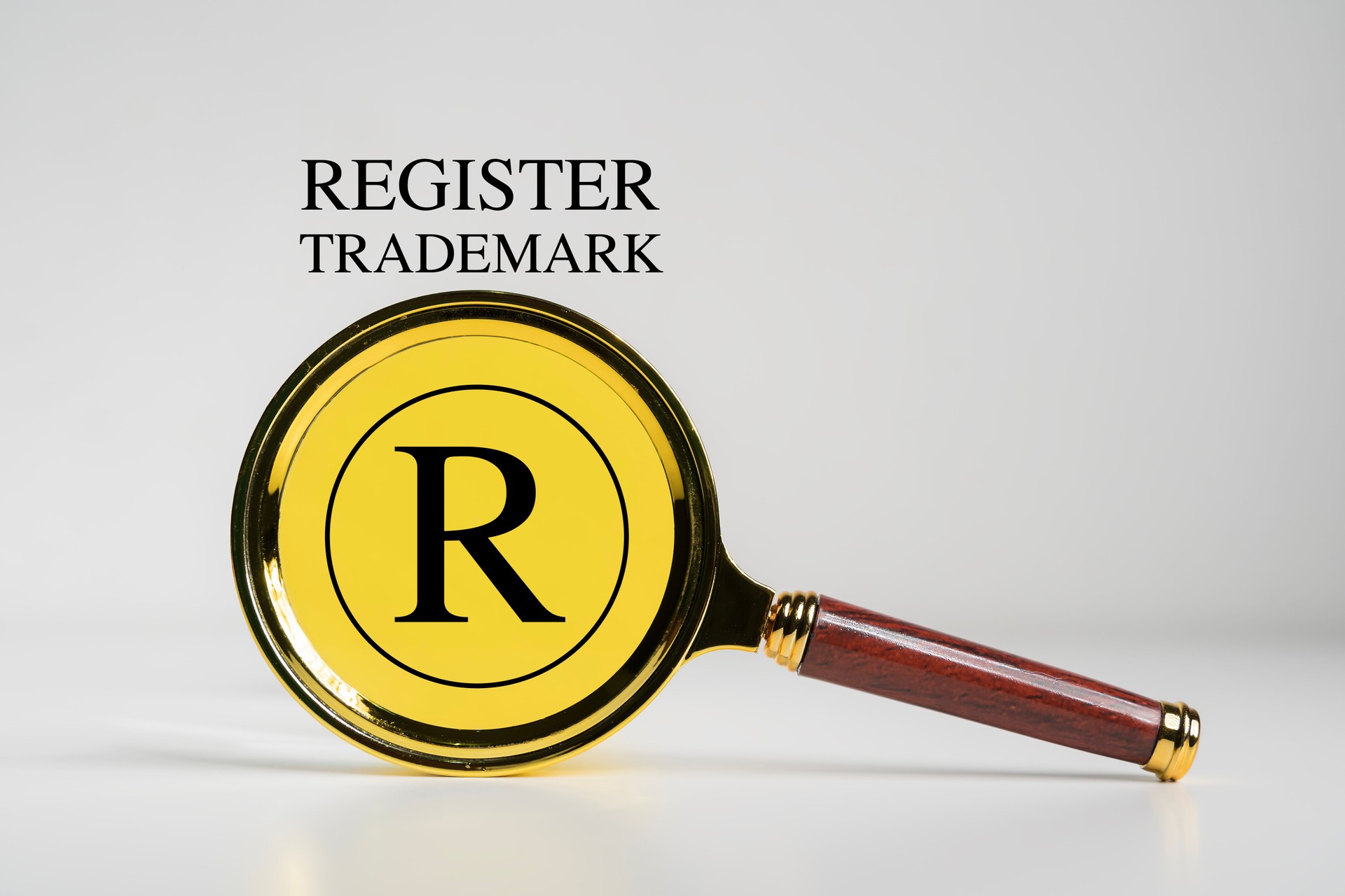 Copyright protection concept. Registration or registration for trademark.